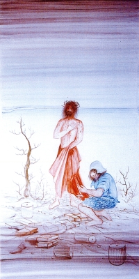 10. Station: Jesus wird seiner Kleider beraubt