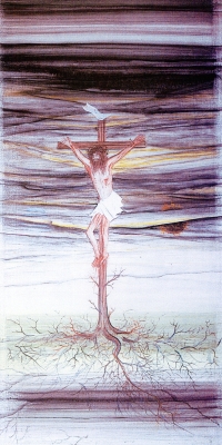 12. Station: Jesus stirbt am Kreuz